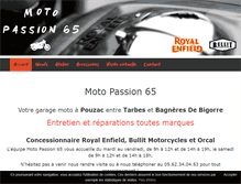 Tablet Screenshot of motopassion65.com